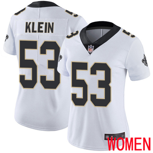 New Orleans Saints Limited White Women A J  Klein Road Jersey NFL Football #53 Vapor Untouchable Jersey